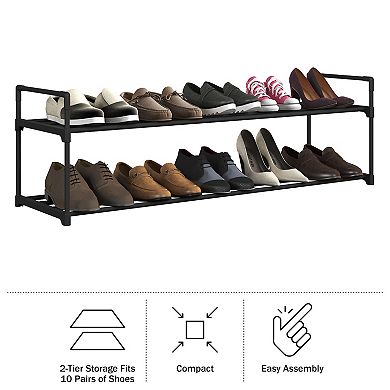 Home Complete Tiered Shoe Rack