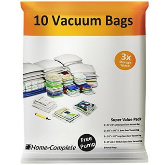 Home-Complete Vacuum Storage Bags with Pump