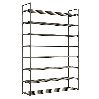 Home Complete 8-Tier Shoe Rack for 40 Pairs - Gray