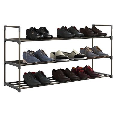Home Complete 8-Tier Shoe Rack for 40 Pairs - Gray