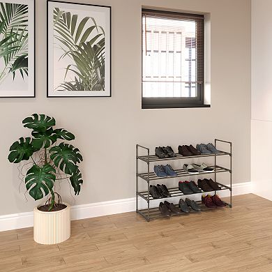 Home Complete 8-Tier Shoe Rack for 40 Pairs - Gray