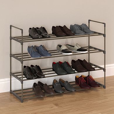 Home Complete 8-Tier Shoe Rack for 40 Pairs - Gray