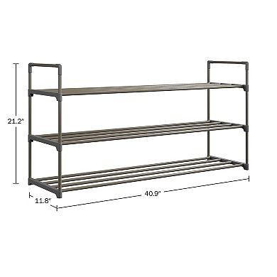 Home Complete 8-Tier Shoe Rack for 40 Pairs - Gray