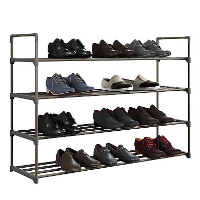 Home Complete 8-Tier Shoe Rack for 40 Pairs - Gray