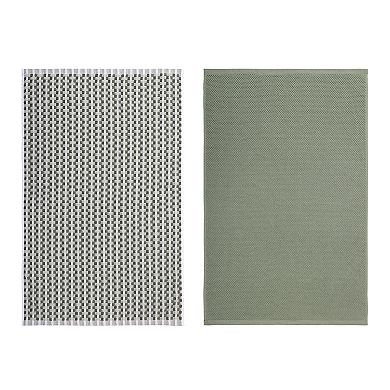 Mingle & Co. 2-Pack Carved Terry Kitchen Towels