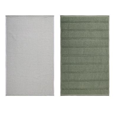 Mingle & Co. 2-Pack Super Soft Gauze Terry Kitchen Towels