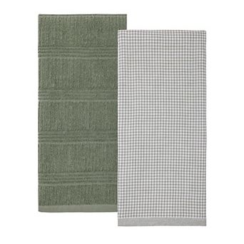 Mingle & Co. 2-Pack Super Soft Gauze Terry Kitchen Towels