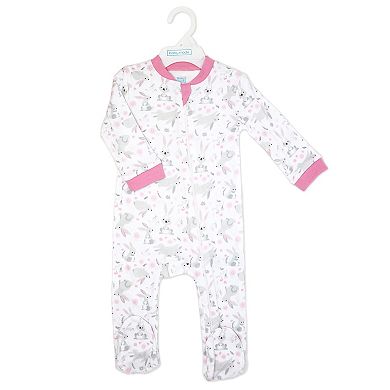 Baby Club Chic Adorable Bunnies Zipped Footie main image 0