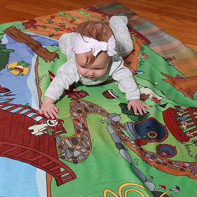 Pipp & Spalding Seek-and-Find Interactive Blanket Toddler & Kid's Springtime Baby Tummy Time Playmat