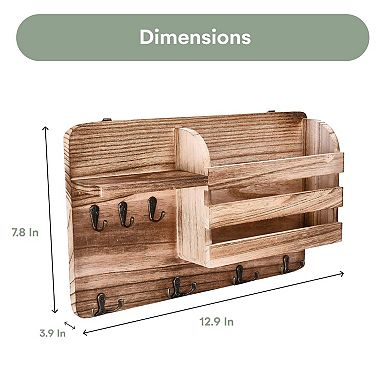 Hallops Wooden Key Holder Wall Mount