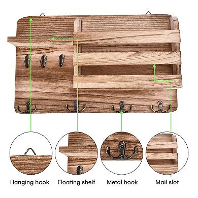 Hallops Wooden Key Holder Wall Mount