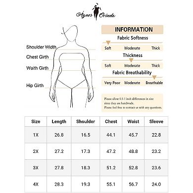 Plus Size Tops For Women V Neck Long Sleeve Ribbed Pitted Brushed Casual Tunic Blouse