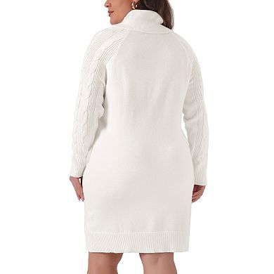 Plus Size Sweaters For Women Long Sleeve Turtleneck Pullover Warm Long Sweater Tops