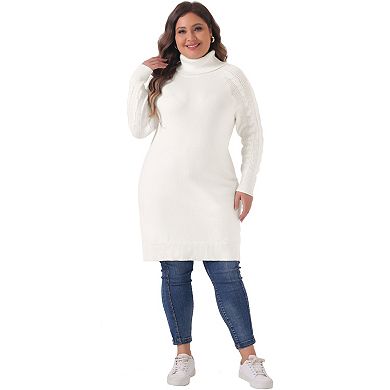 Plus Size Sweaters For Women Long Sleeve Turtleneck Pullover Warm Long Sweater Tops