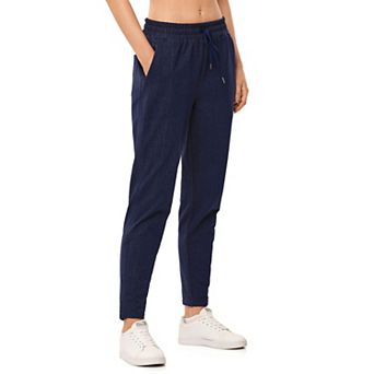 Womens Sweatpants With Zipper Pockets Ankle Side Ruched Jogger Drawstring Sport Athletic Pants