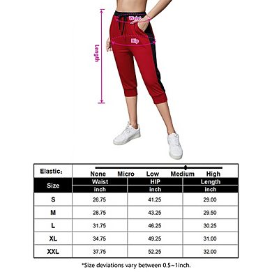 Capris For Women Casual Crop Pants Loose Fit Comfy Drawstring Lounge Pants With Pockets