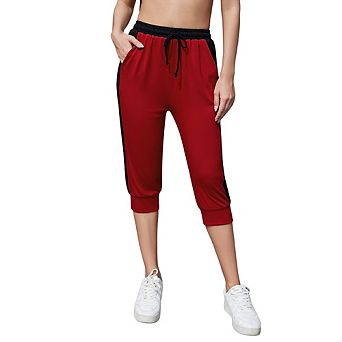 Capris For Women Casual Crop Pants Loose Fit Comfy Drawstring Lounge Pants With Pockets