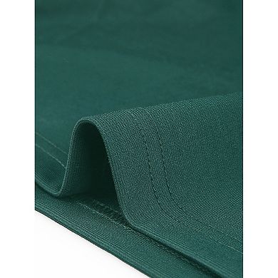 Women's Plus Size Midi Pencil Bodycon Dresses 3/4 Sleeve Ruffle Vintage