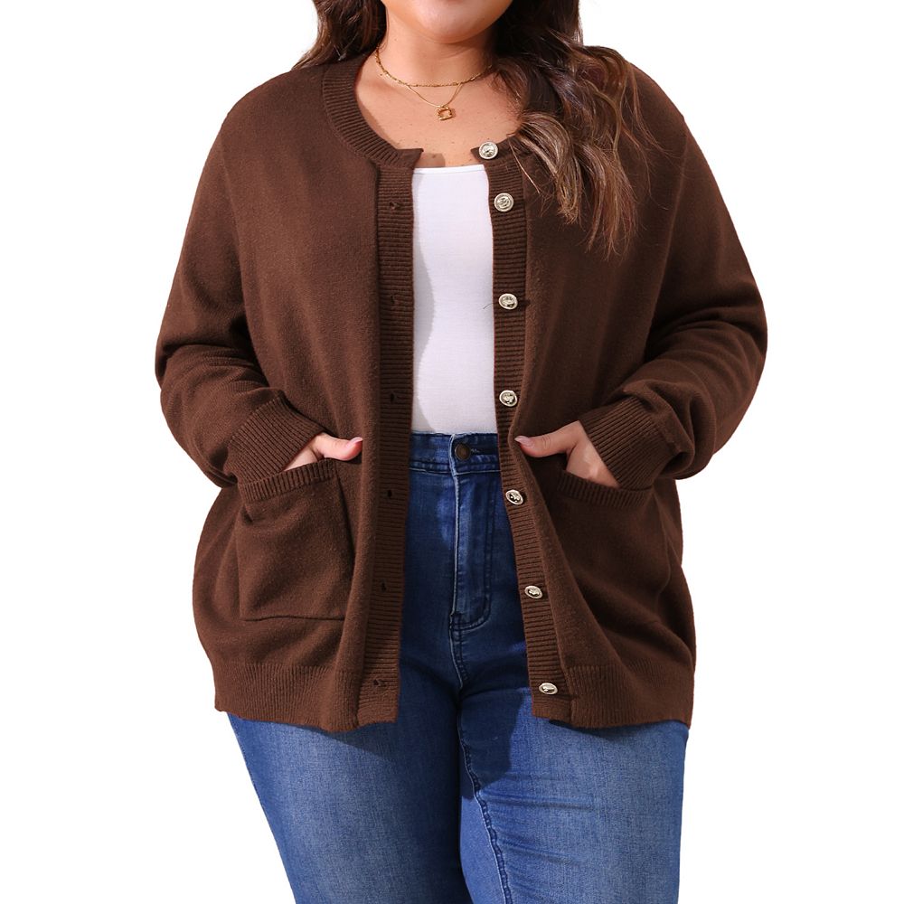 売れ筋商品|||２４セブンコンフォート ニット&セーター アウター レディース Plus Size Flared Open Front Cardigan Sweater Green 送料無料】 24セブンコンフォート レディース ニット・セーター