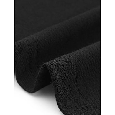 Plus Size Top For Women Half Sleeve V-neck Button Decor Casual Solid Tees Shirts