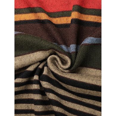 Plus Size Cardigans Sweaters for Women Lightweight Long Sleeve Open Front Knit Stripe