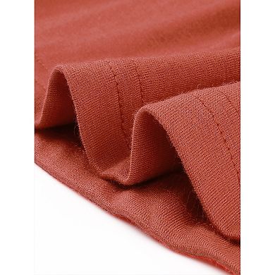 Women's Plus Size Tops V-Neck Long Sleeve Button Up Ruffle Hem T-Shirt Blouse