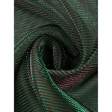 Women's Plus Size Sheer Mesh Tops Short Sleeve Crew Neck Long Blouse Party