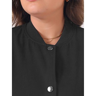 Plus Size Jacket For Women Long Sleeve Button Down Casual Jackets With Pockets