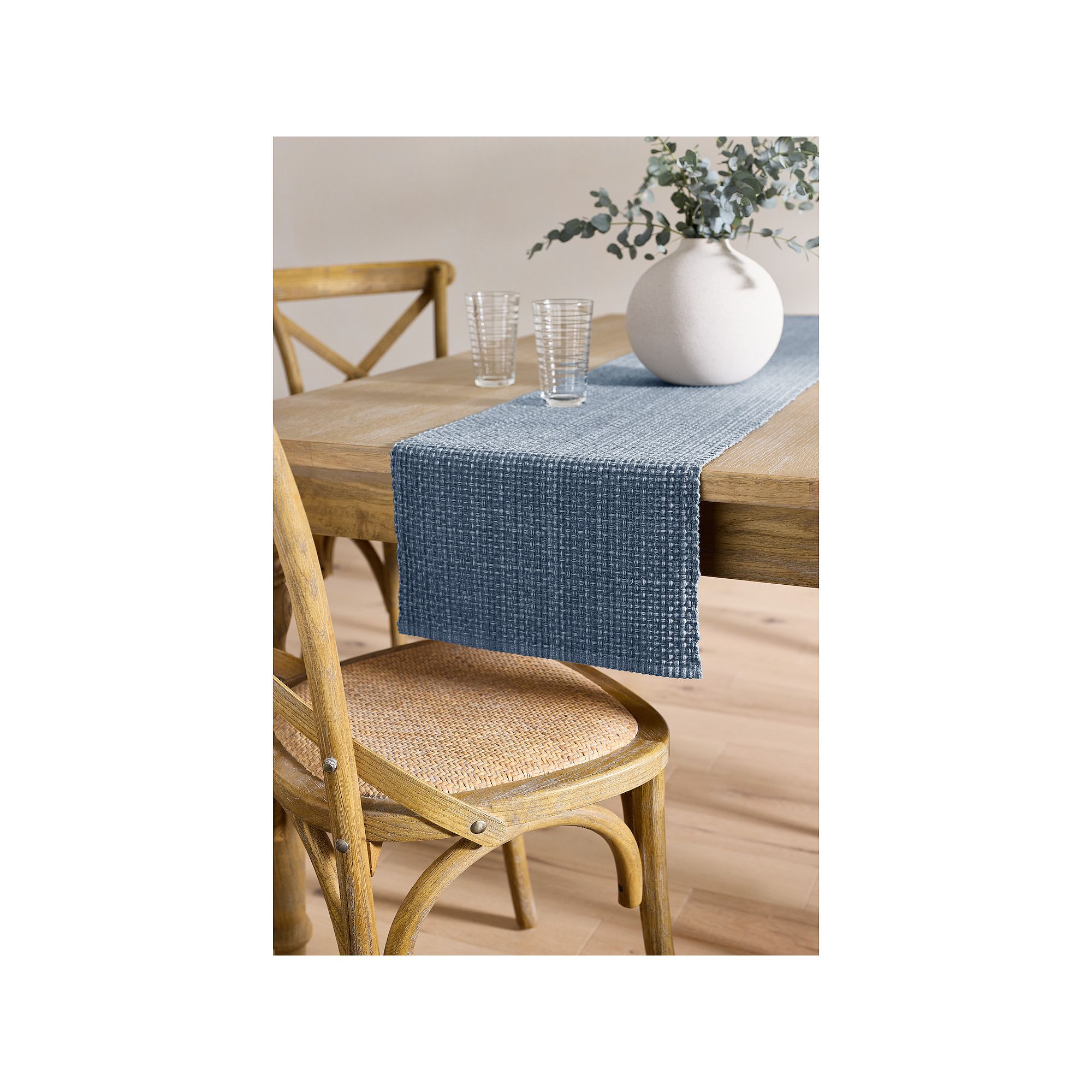 Mingle & Co. Wabash Table Runner, Blue