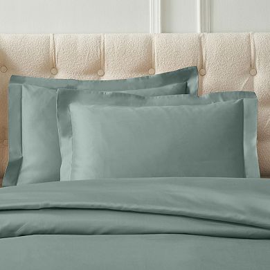 SUPERIOR 1200 Thread Count Egyptian Cotton Embroidered Geometric Scroll 3-Piece Duvet Cover Set