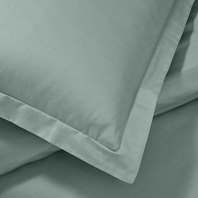 SUPERIOR 1200 Thread Count Egyptian Cotton Embroidered Geometric Scroll 3-Piece Duvet Cover Set