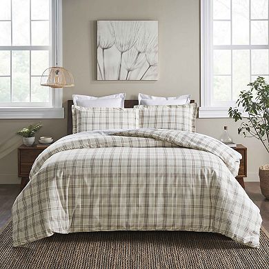 SUPERIOR Plaid Flannel Cotton Classic Farmhouse Duvet Cover Set