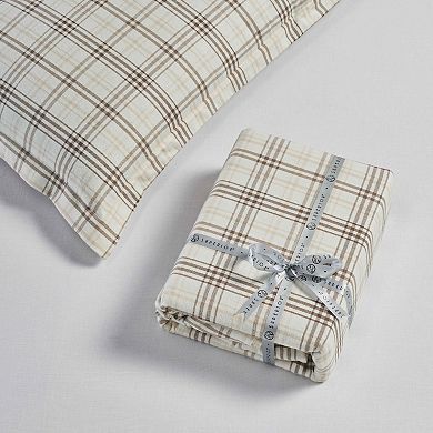 SUPERIOR Plaid Flannel Cotton Classic Farmhouse Duvet Cover Set