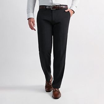 Men's Haggar® Wool Blend Tailored-Fit Flat-Front Dress Pants