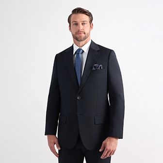 Men's J.M. Haggar™ Wool Windowpane Tailored Fit Suit Separates Jacket