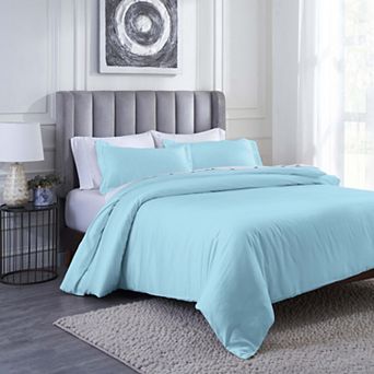 SUPERIOR 400 Thread Count Modal From Beechwood Lightweight Cooling Solid Duvet Cover Set