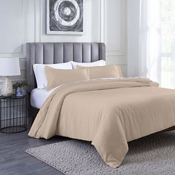 SUPERIOR 400 Thread Count Modal From Beechwood Lightweight Cooling Solid Duvet Cover Set