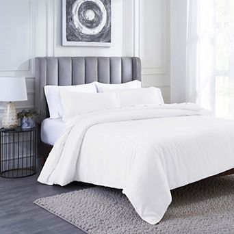 SUPERIOR 400 Thread Count Modal From Beechwood Lightweight Cooling Solid Duvet Cover Set