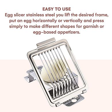 Kitchtic Egg Slicer For Hard Boiled Eggs