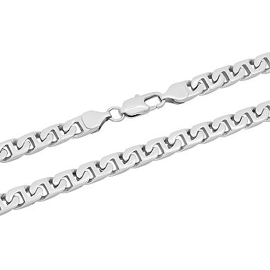 Men's Steel Nation Stainless Steel Flat Mariner Chain Necklace