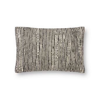 Loloi Faux Chindi Stripe 22" x 22" Throw Pillow