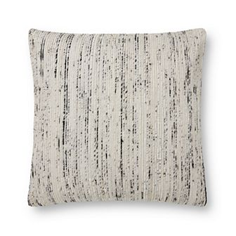 Loloi Faux Chindi Stripe 22" x 22" Throw Pillow