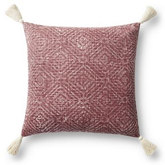 Loloi Distressed Diamond 22" x 22" Throw Pillow