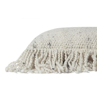 Loloi Slubby Fringed 18" x 18" Throw Pillow