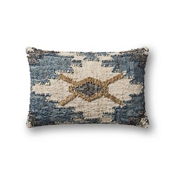 Loloi Blue Multi 13" x 21" Throw Pillow