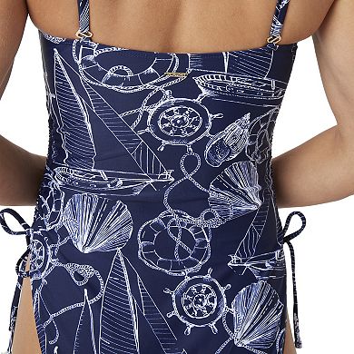 Women's Nautica Adjustable Bandeau One-Piece Swimsuit