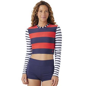 Women's Nautica All Hands On Deck Long Sleeve Rashguard