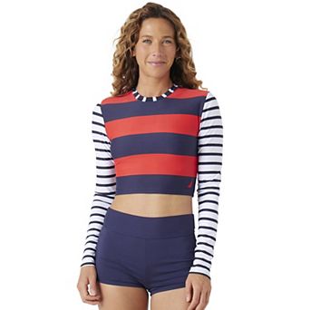 Women's Nautica All Hands On Deck Long Sleeve Rashguard