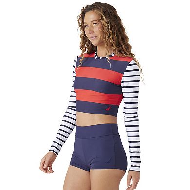Women's Nautica All Hands On Deck Long Sleeve Rashguard