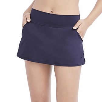 Women's Nautica Knit Midrise Skirted Swim Bottoms